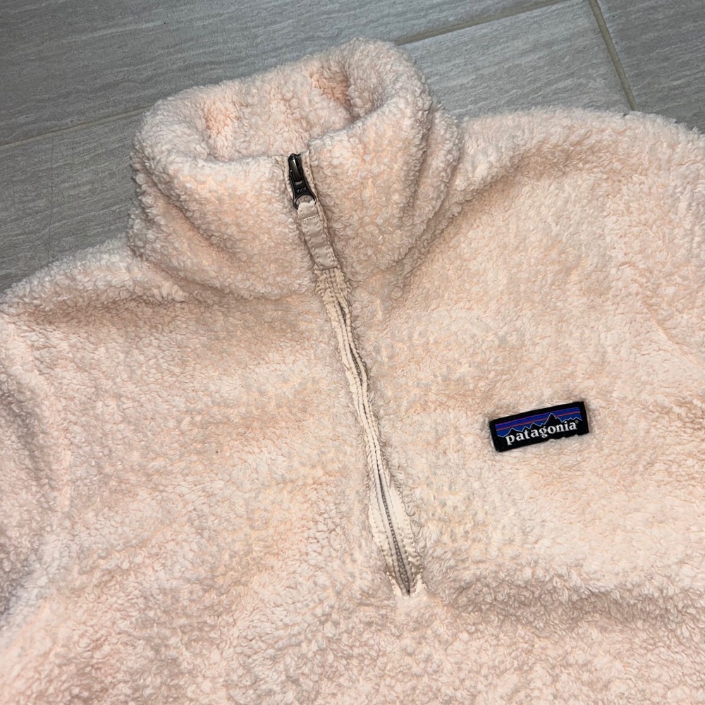 Patagonia Los Gatos 1/4 Zip Fleece Pullover Women Size Small‎ Calcium Outdoor